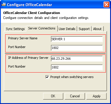 Sync Outlook over the Internet